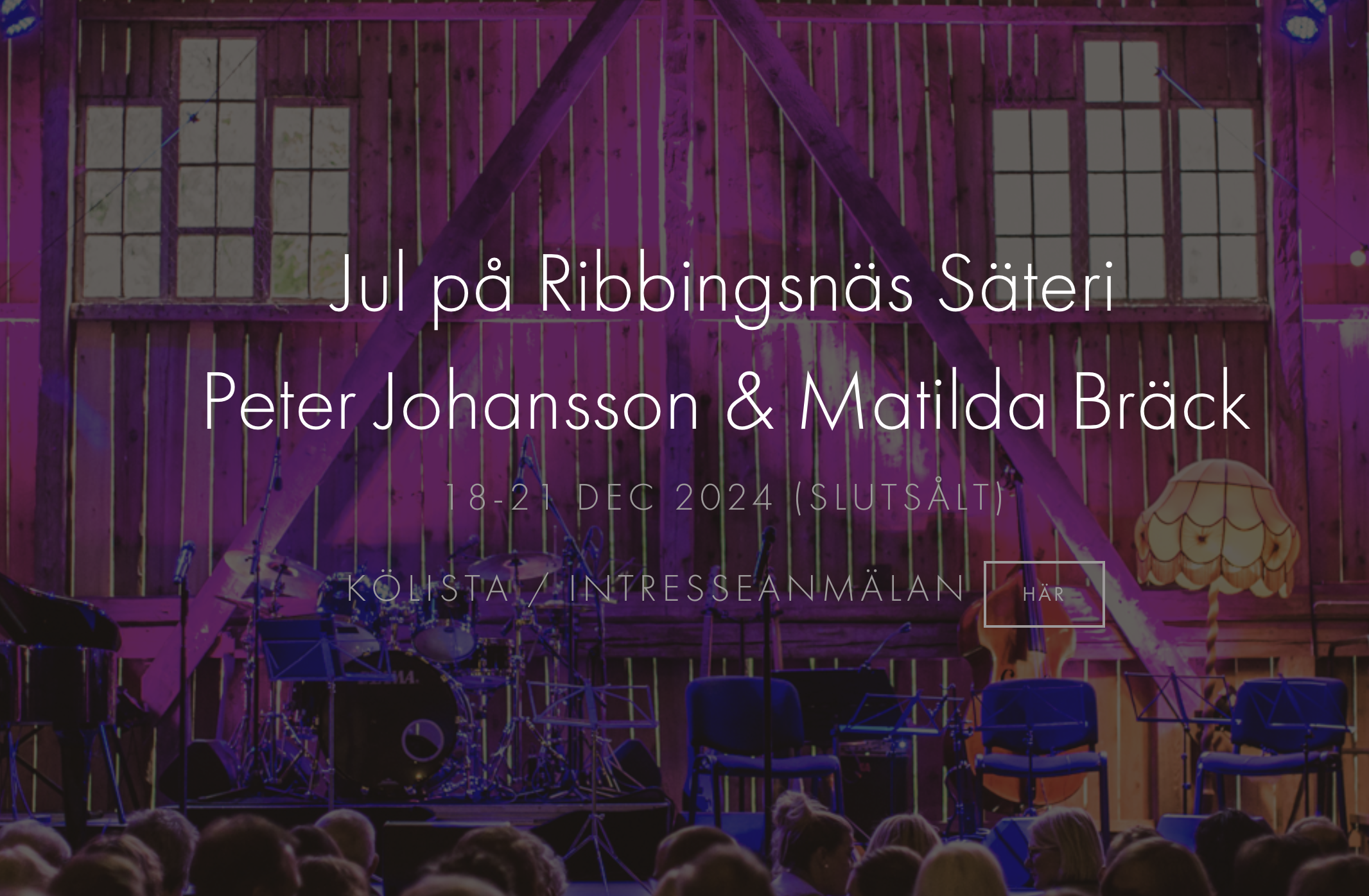 Featured image for “Jul på Ribbingsnäs Säteri – Peter Johansson & Matilda Bräck // SLUTSÅLT!”